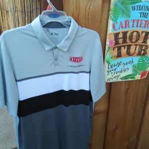 Adidas Climacool Bryant Racing Golf Polo Sz L